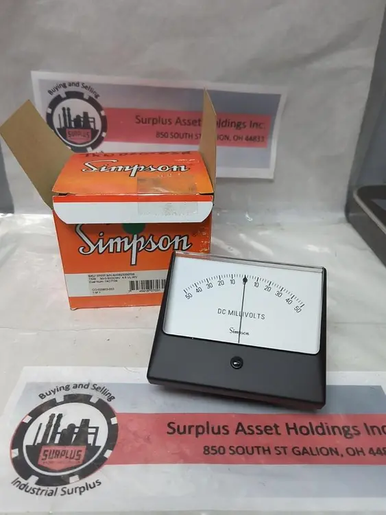 New | in-Stock SIMPSON 1329 Meters - Misc | Surplus Asset Holdings #1206819