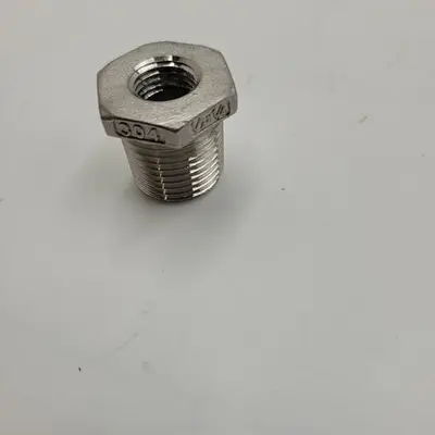 New | in-Stock T304 STAINLESS STEEL REDUCING BUSHING T304 STAINLESS STEEL 1/2" X 1/4" NPT REDUCING BUSHING 150# *NEW* Bearings | ND Industrial Surplus #1220501