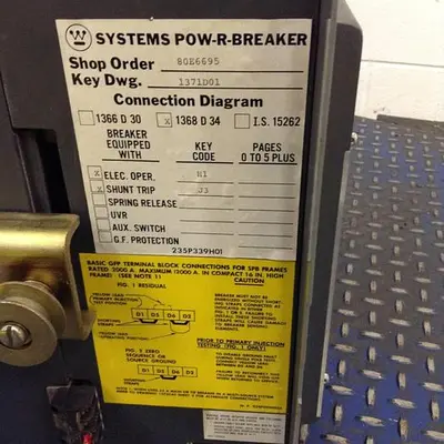 USED WESTINGHOUSE SPB 65