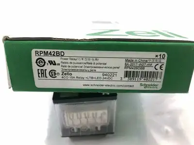 Schneider Electric RPM42BD 15A Plug-In Power Relay 24VDC 4CO 14-Pin -NIB of 7