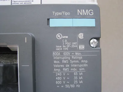 NEW SIEMENS NMX3N800 BREAKER 800 AMP