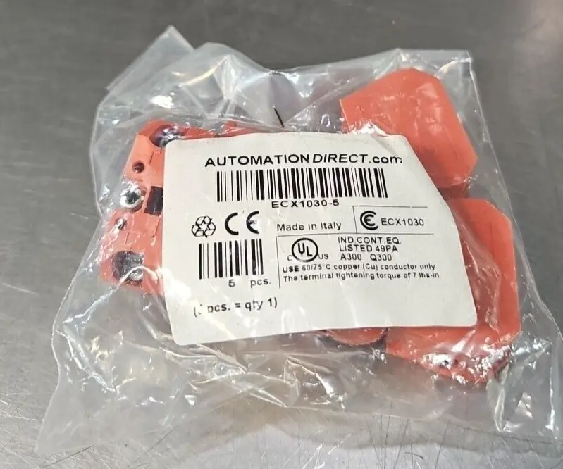 Automation Direct ECX1030-5 Contact Block LOT OF 5 loc4B40