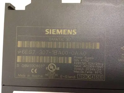 USED SIEMENS 6ES7 307-1BA00-0AA0