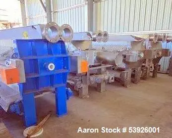 Unused SINO XMZ50/870 Hydraulic Filter Press – 50m² Solid-Liquid Separation System. Gold Mining Leach Plant.