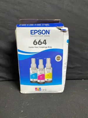 EPSON 664 Ink Bottle Set for EcoTank ET Series - Cyan, Magenta, Yellow (70ml)