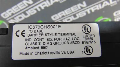 GE Fanuc IC670CHS001E I/O Base Module IC670TBM001C Used