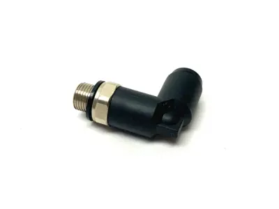 USED PARKER PNEUMATIC PUSH-IN ELBOW FITTING 6MM TUBE M10X1 THREAD