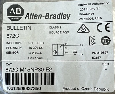 NEW Allen-Bradley 872C-M15NP30-E2