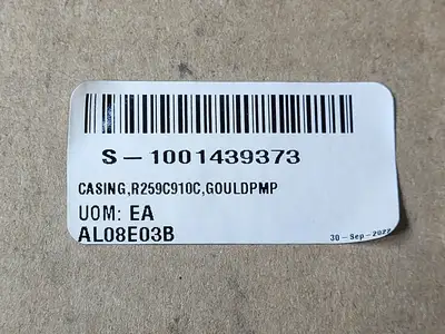 New | in-Stock GOULDS PUMPS 259C910C Parts (Hydraulics and Pneumatics) British Columbia CA | Lenmark #837154