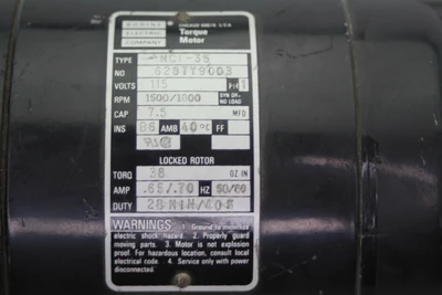 Used Bodine NCI-35 A.C. Motors California US | Davliegogo LLC #1706103