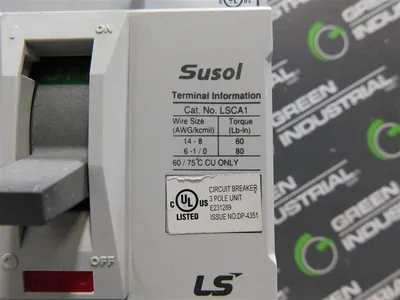 LS Industrial TD 125NU Circuit Breaker 600VAC 50/60Hz 40A TD125FTU Trip Used