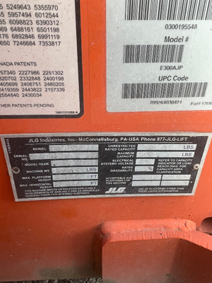 Used 2015 JLG E300AJP Manlifts Florida US | Stack Equipment #1271241