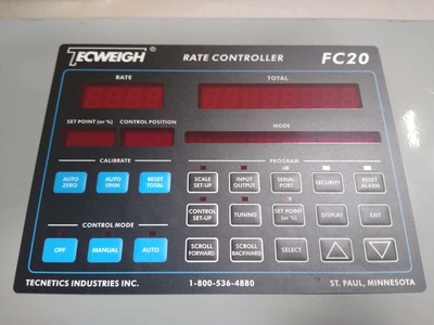 USED TECWEIGH TECWEIGH RATE CONTROLLER FC20