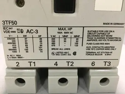 USED SIEMENS 3TF50