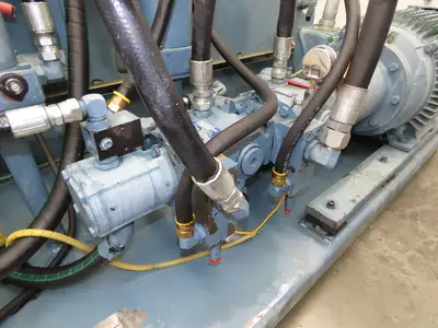Oilgear Hydraulic Power Unit 90.9 GPM 3000 PSI 70 Hp Triple Pump 120 Gal