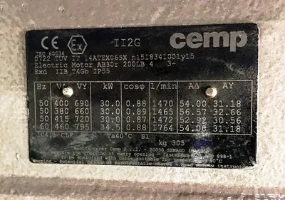 Krauss-Maffei VZU 125/2.5 ATEX perforate basket centrifuge, 316L SS.