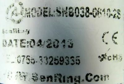 USED SENRING SNB038-0610-2S SLIP RING SNB03806102S