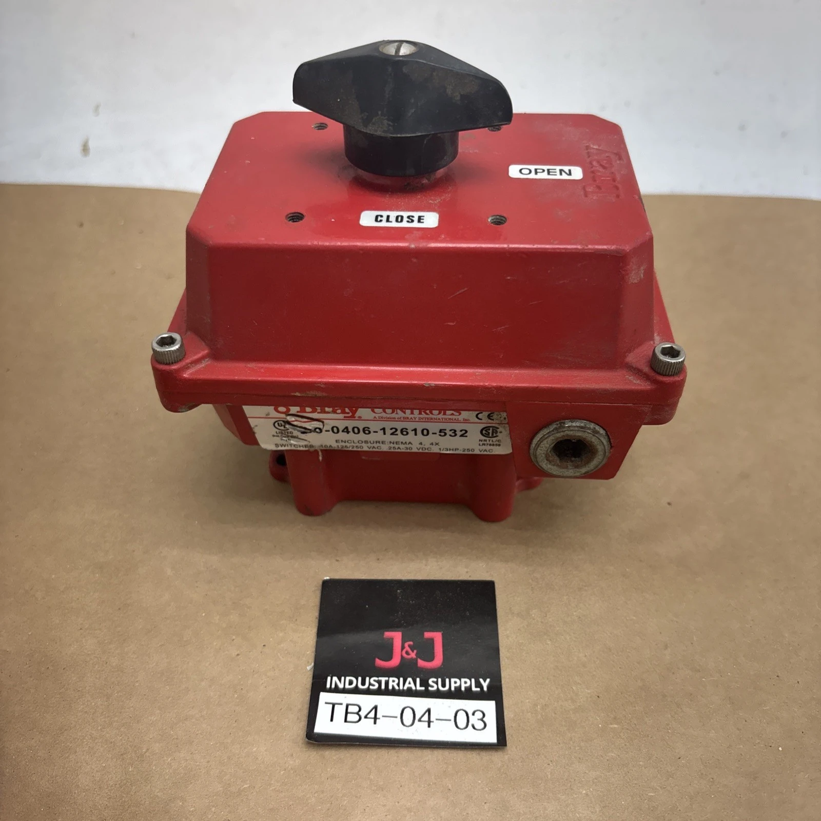 Used Bray Controls 50-0406-12610-532 Valves/Fittings Indiana US | J&J Industrial Supply #1326713