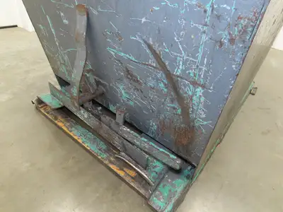 Wright Self Dumping Hopper 1 Yd Capacity 4000lb 7 Gauge Steel