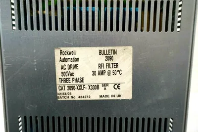USED ALLEN BRADLEY 2090-XXLF-X330B RFI FILTER SER.A 2090XXLFX330B