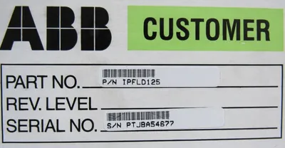REFURBISHED ABB IPFLD125 POWER SYSTEM MODULE INFI 90