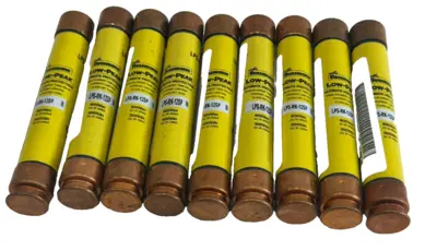 NEW LOT OF 9 BUSSMANN LPS-RK-12SP LOW PEAK FUSE LPSRK12SP