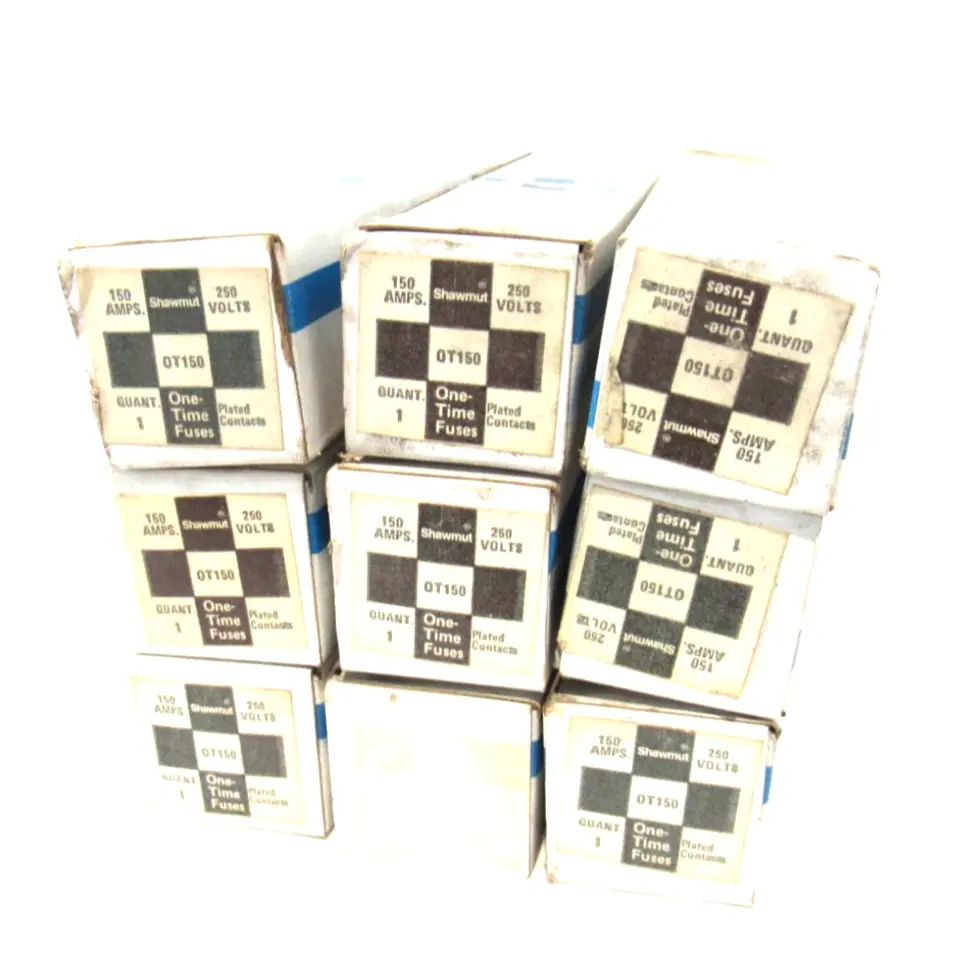 LOT OF 9 NEW GOULD SHAWMUT OT150 FUSES