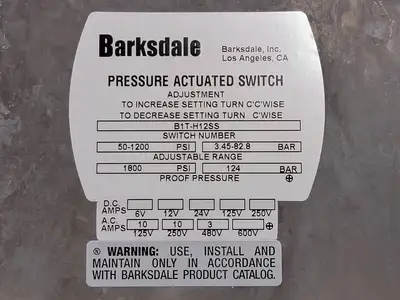 NEW BARKSDALE B1T-H12SS