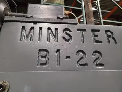 Minster B1-22 Ton Punch Press with Air Clutch & Air Brake & Light Curtain