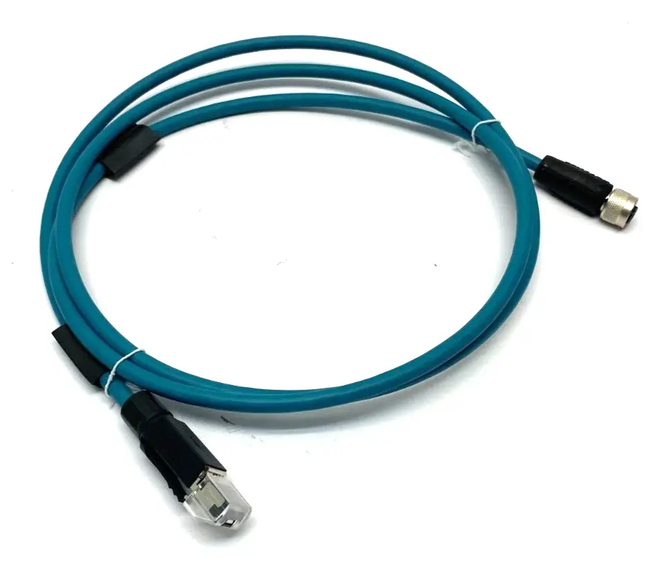 New | in-Stock Balluff Double-Ended Cordset RJ45 to M12 PLC Ethernet Equipment Michigan US | Maverick Industrial Sales #1483239