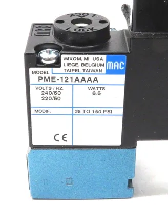 NEW MAC VALVES PME-121AA SOLENOID VALVE PME121AA PME121AAAA