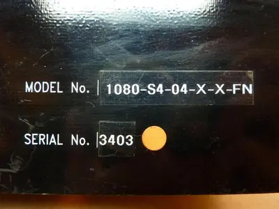 USED STATIC CONTROL SYSTEMS 1080-S4-04-X-X-FN