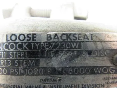 Hancock 7230  2680 Class T-Pattern Loose Backseat Globe Valve 3/8"