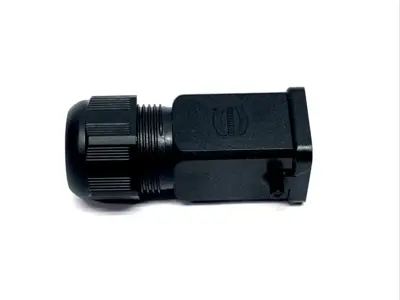 19200030417,Han 3A-HTE | Harting 19200030417 Han 3A-HTE Cable Gland Connector Hood 9-17mm, Black LOT OF 6 - New Other