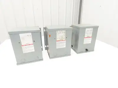 Square D 2S1F Stepdown Power Transformer 2KVA 1Ph HV 240/480 LV 120/240 Lot of 3