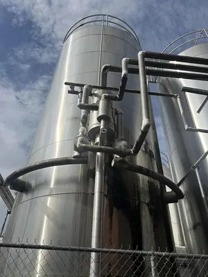 Walker Stainless 20,000 Gallon Jacketed Stainless Steel Storage Tanks SA240/T316L R-717 Lot of 4 1997