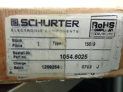 New | in-Stock SCHURTER 1054.6025 Electrical Panels | HGR 24 #741536