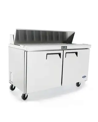 New | in-Stock Atosa New Atosa MSF8303GR 60" Sandwich Prep. Table with (16) 6" Deep Poly Pans Food Prep Tables Illinois US | Falcon Restaurant Supply #1375347