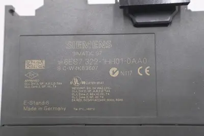 Siemens 6ES7 332-1HH01-0AA0 S7 Digital Output Module - 16pt Relay STOCK K-3502