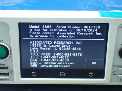 Used ASSOCIATED RESEARCH 3865 High Voltage Testers Ohio US | HGR 24 #782607