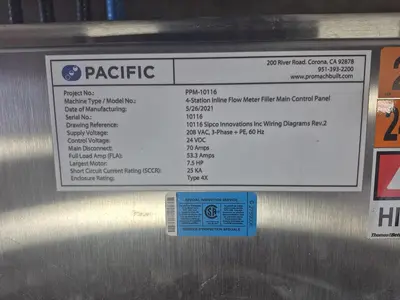 Pacific 4-Head Gravimetric Filler