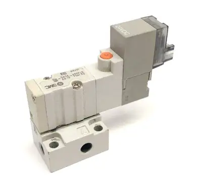 SYJ324-5LOZ-M5 | SMC  3-Port 2-Position Solenoid Valve M5 Base Mounted 24VDC - Used