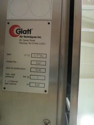 Glatt Gpcg 5 Fluid Bed Dryer Granulator