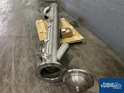 USED Watson Metal Masters Watson Metal Masters Custom Built 4” X 126" Cleated Belt Conveyor, S/S