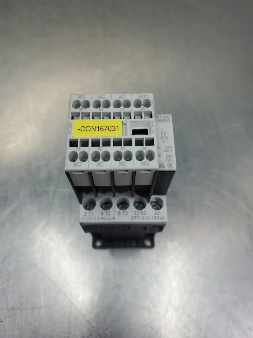 Siemens 3RT10151BB42 Sirius Contactor w/3RH19112FA22 Module. 4E50