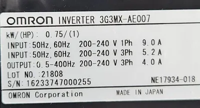 Omron 3G3MX-AE007 Processor/Controller. 1B-14