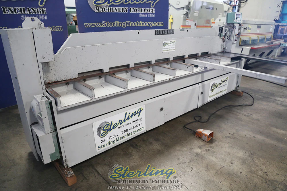 Used BETENBENDER 10-12 Power Squaring Shears (Gauge) California US | Sterling Machinery Exchange #1467183