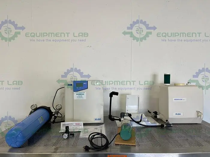 Used ELGA PR015BPM1 PURELAB PRIMA 15 WATER PURIFICATION SYSTEM W/ 25L ELGA LA611 TANK Filtration Equipment | Equipment Lab #486113