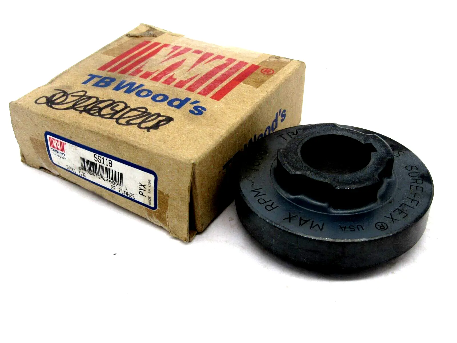 NEW TB WOODS 5S-1-1/8 SF FLANGE 5SX1 1/8 5S118