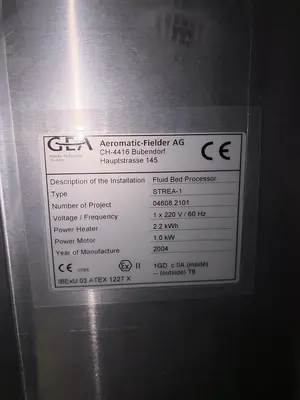 Used 2004 AEROMATIC - FIELDER STREA-1 Fluid Bed Dryers Ontario CA | The Equipment Kings #1276718